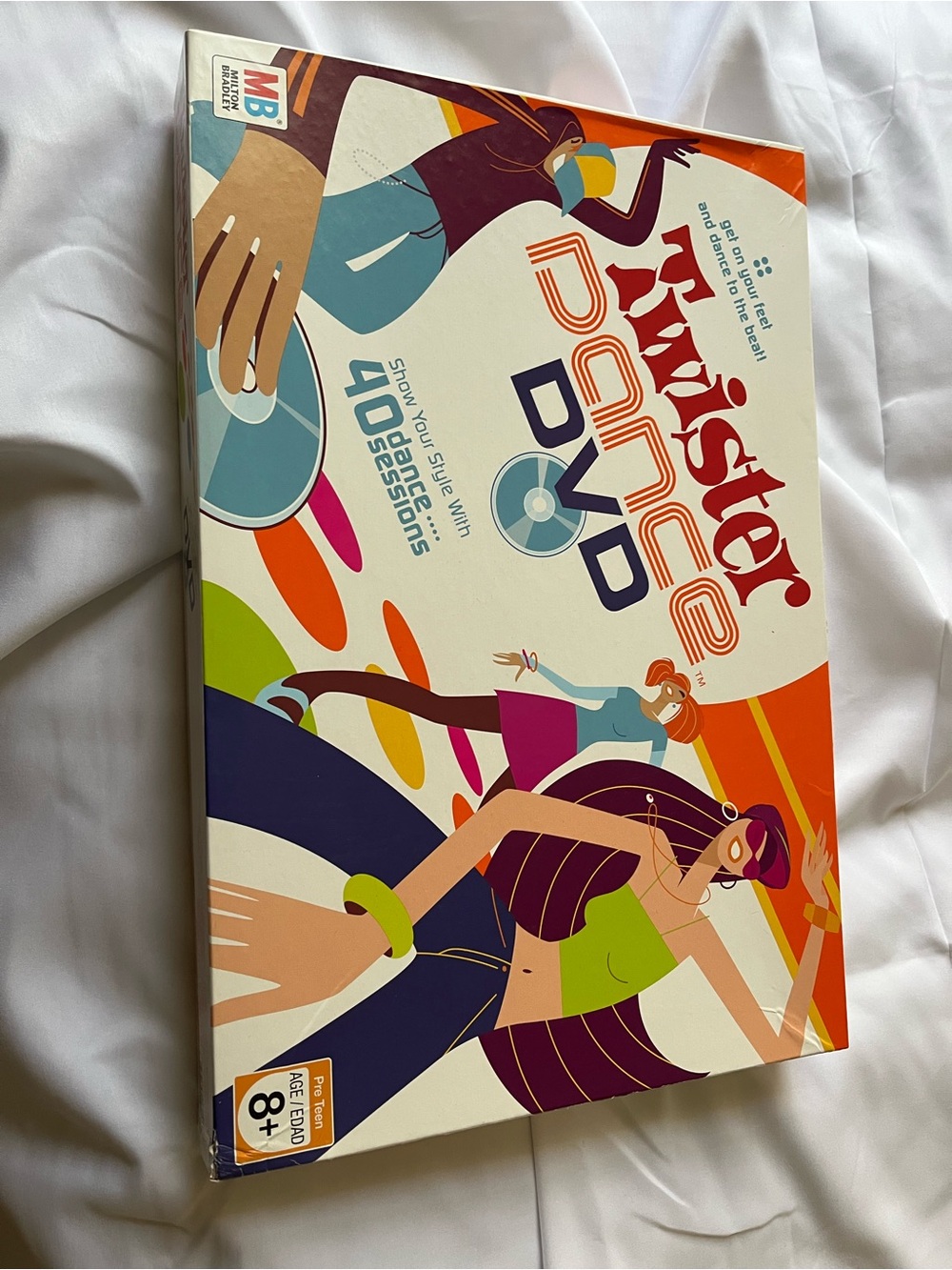Twister Dance DVD Party Game - Colorful Retro Artwork